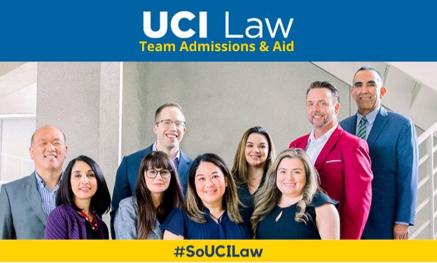 UCI Law employees on staircase